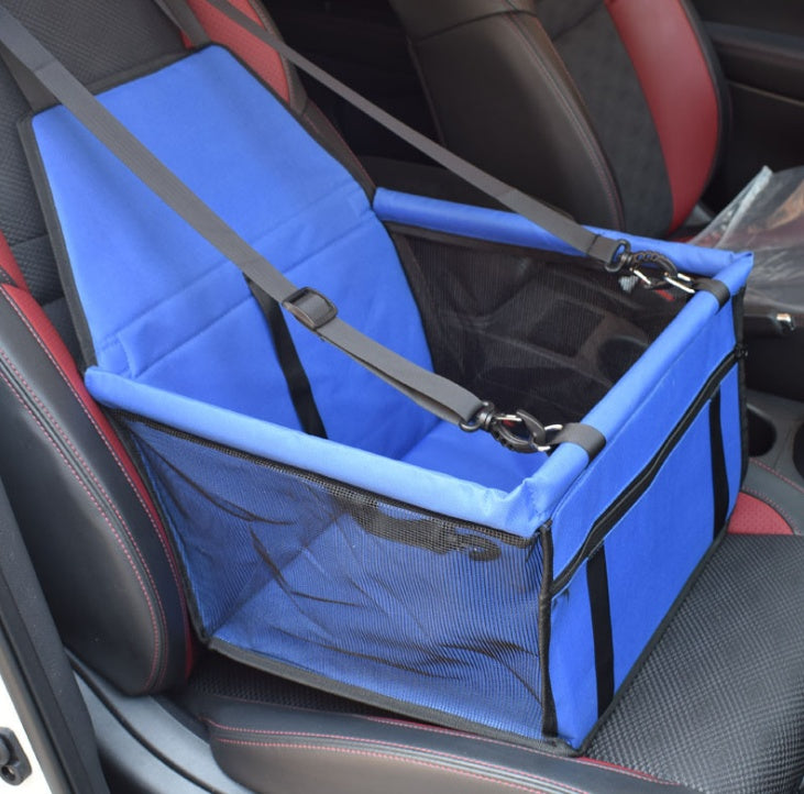Waterproof Pet Car Seat for Small Dogs, Portable Dog Booster Seat with Safety Belt, Foldable Pet Travel Carrier Bag for Car Back Seat Front Seat
