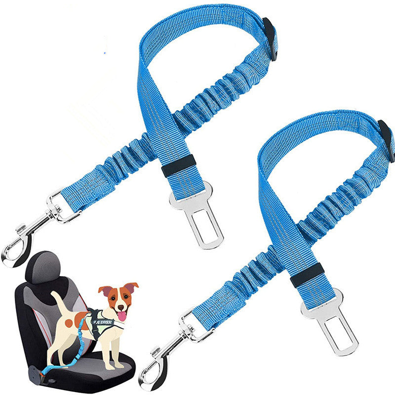 Dog Seat Belt for Car, Adjustable Pet Car Seat Belt with Elastic Bungee, Heavy Duty Dog Car Harness Safety Belt for Small Medium Large Dogs, Pet Travel Accessory