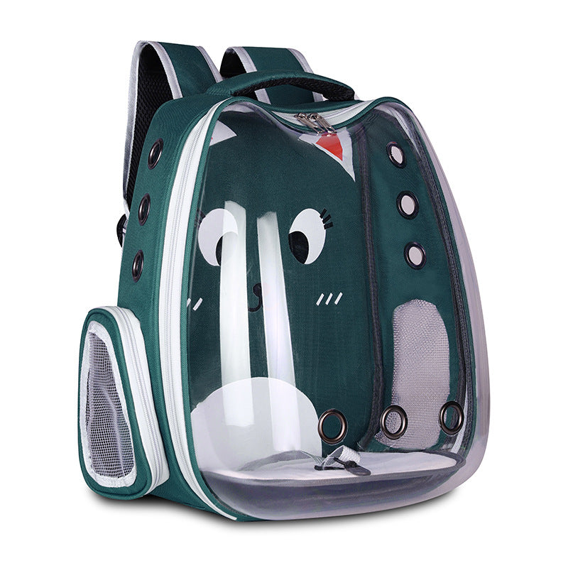 Pet Space Capsule Backpack Breathable Pet Travel Bag for Cat & Small Dog