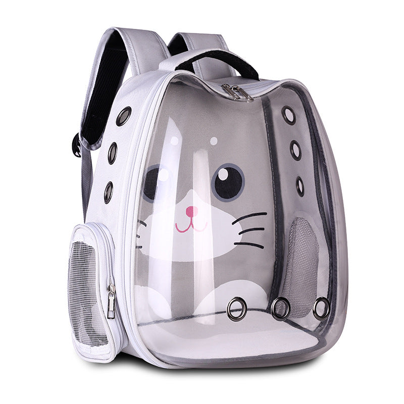 Pet Space Capsule Backpack Breathable Pet Travel Bag for Cat & Small Dog