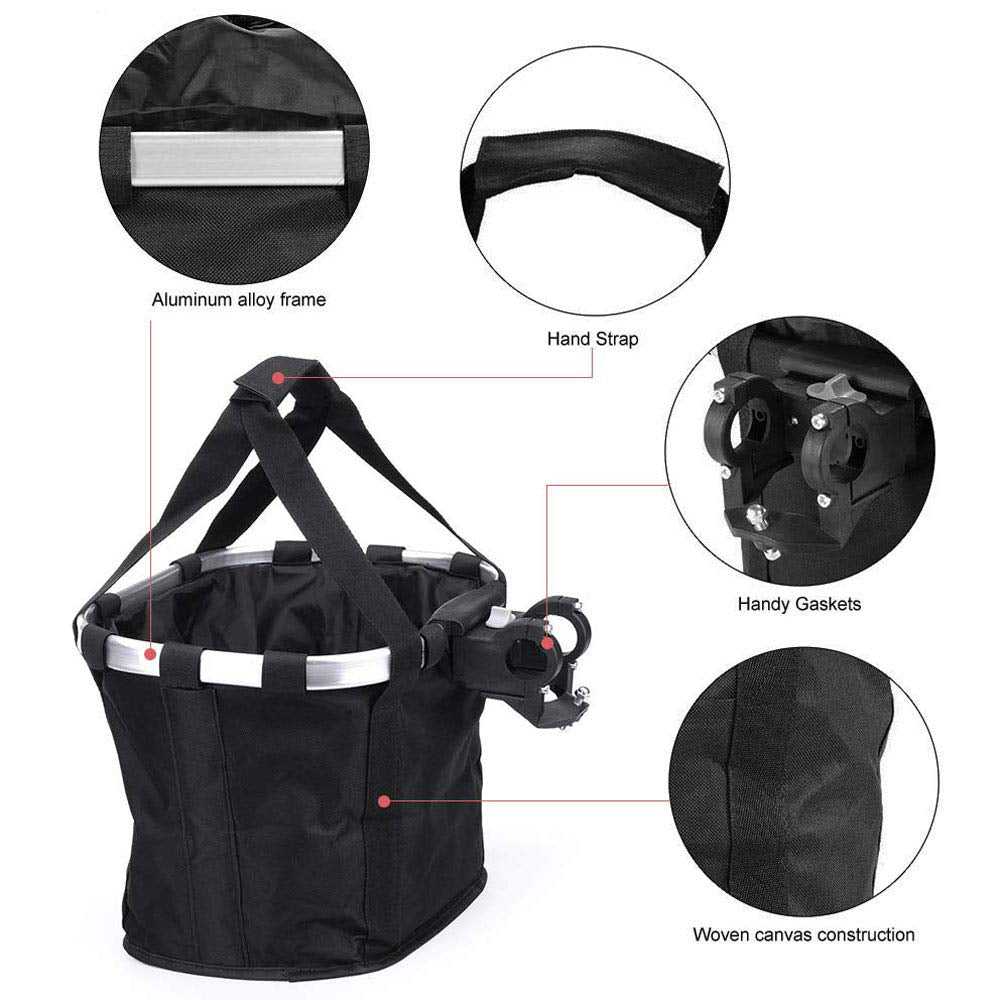 Foldable Aluminum Alloy Bike Basket – Lightweight & Detachable