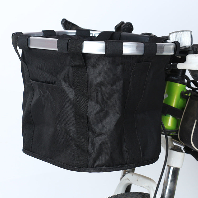 Foldable Aluminum Alloy Bike Basket – Lightweight & Detachable