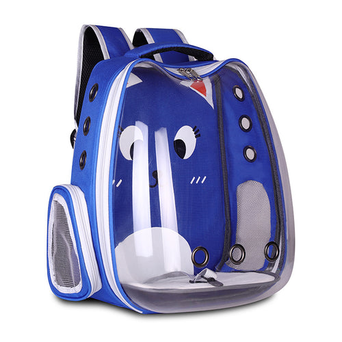 Pet Space Capsule Backpack Breathable Pet Travel Bag for Cat & Small Dog